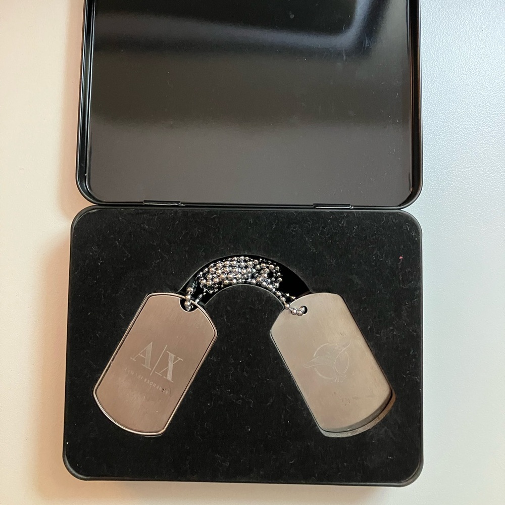 Armani - Tiesto collar dog tags